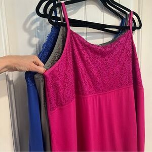 Lane Bryant Set of 3 Lace Camisoles. Size 26/28.‎